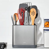 Adjustable Stainless Steel Utensil Holder - Large E0