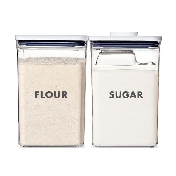 2-Piece Prelabeled POP Container Set with Scoop B8