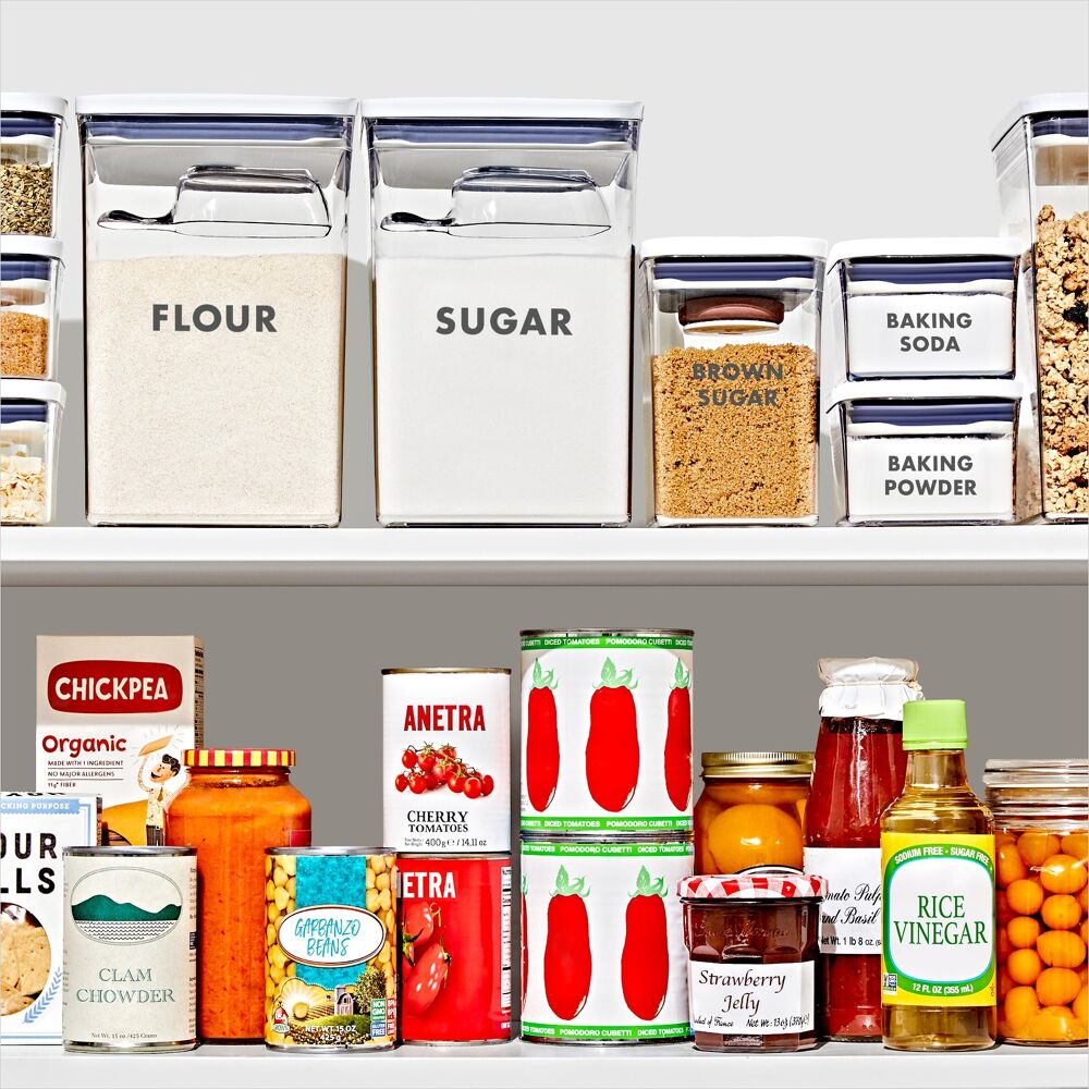 2-Piece Prelabeled POP Container Set with Scoop B8