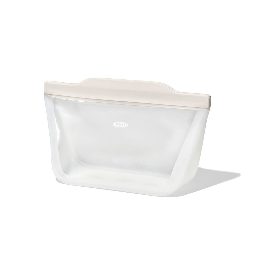 Silicone Reusable Bag - Stand-Up Quart (32 oz) - Oat Y1