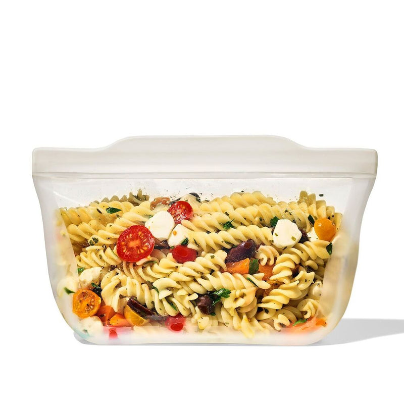 Silicone Reusable Bag - Stand-Up Quart (32 oz) - Oat Y1
