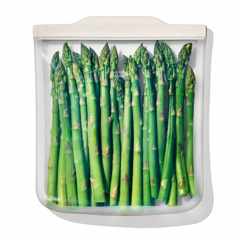 Silicone Reusable Bag - Half Gallon Bag (64 oz) - Oat Q8