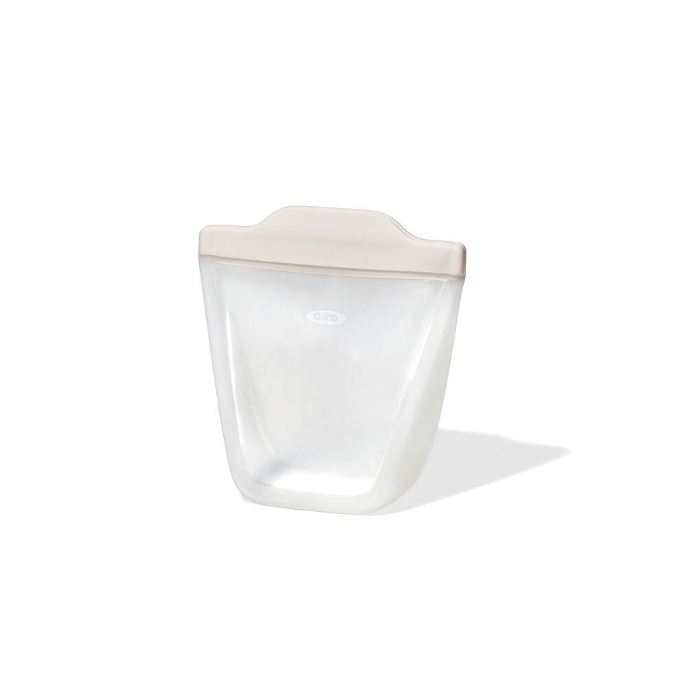 Silicone Reusable Bag - Stand-Up Cup (8 oz) - Oat C8