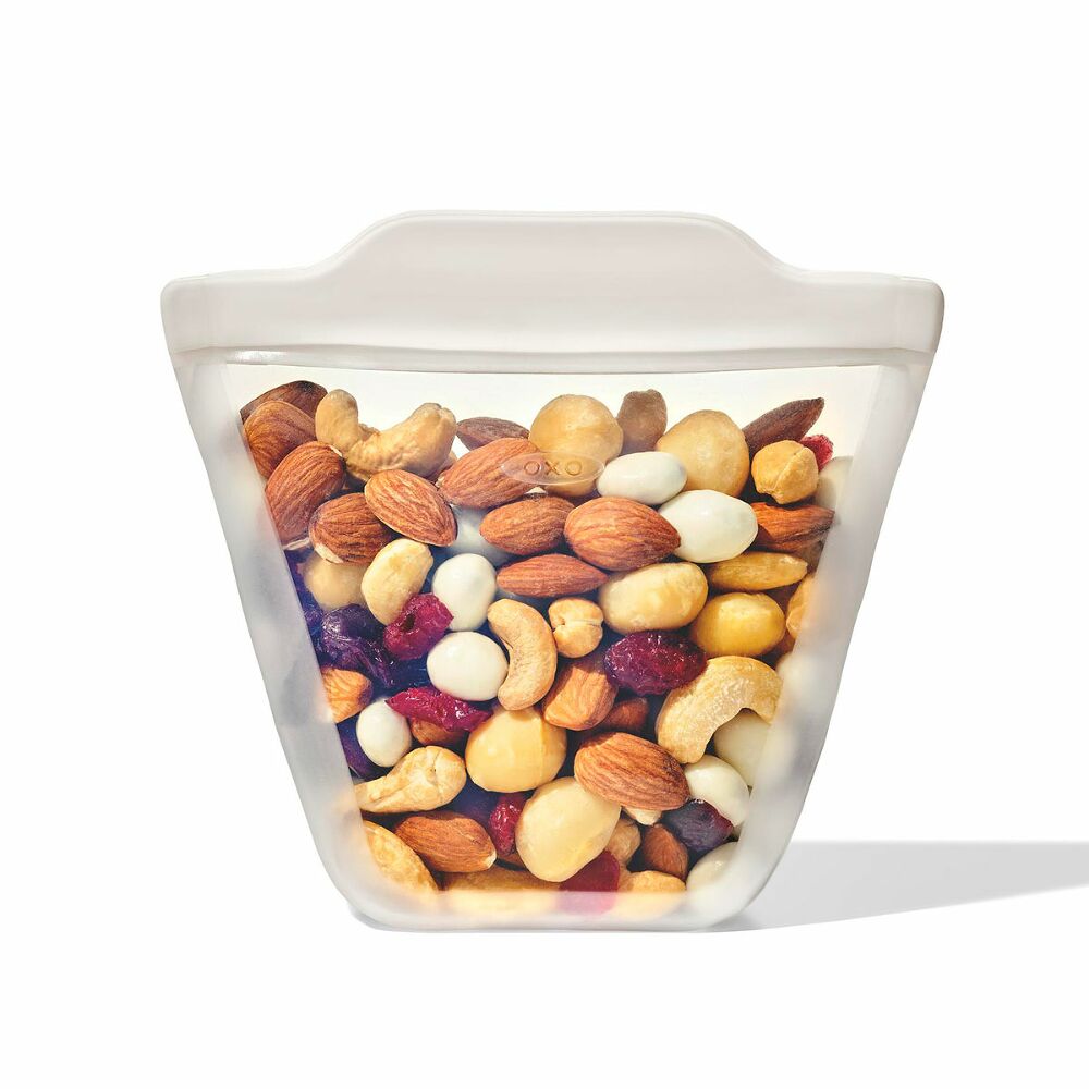 Silicone Reusable Bag - Stand-Up Cup (8 oz) - Oat C8