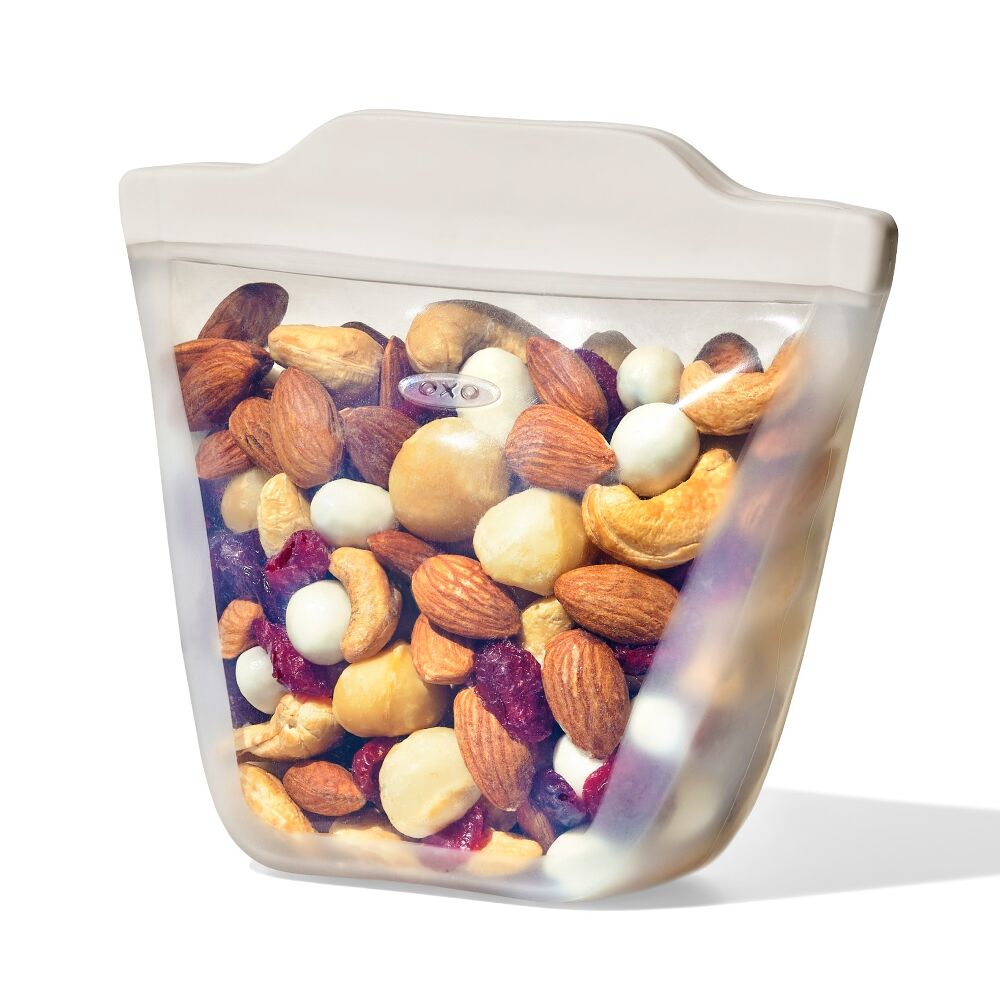 Silicone Reusable Bag - Stand-Up Cup (8 oz) - Oat C8