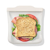Silicone Reusable Bag - Sandwich Bag (28 oz) - Oat R0