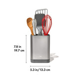 Adjustable Stainless Steel Utensil Holder - Small H1