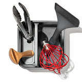 Adjustable Stainless Steel Utensil Holder - Small H1