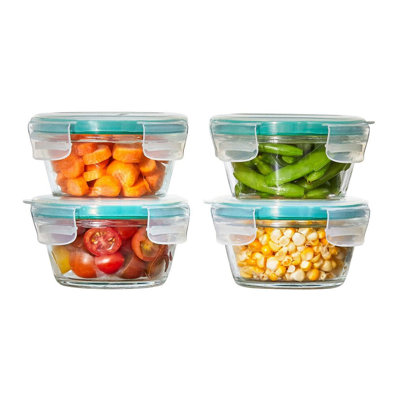 Smart Seal 8-Piece1 Cup Glass Round Container Set T7