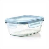 Smart Seal 1.6-Cup Glass Rectangle Container - Arctic Blue M6