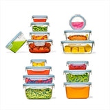 30-Piece Smart Seal Container Set - Arctic Blue O3