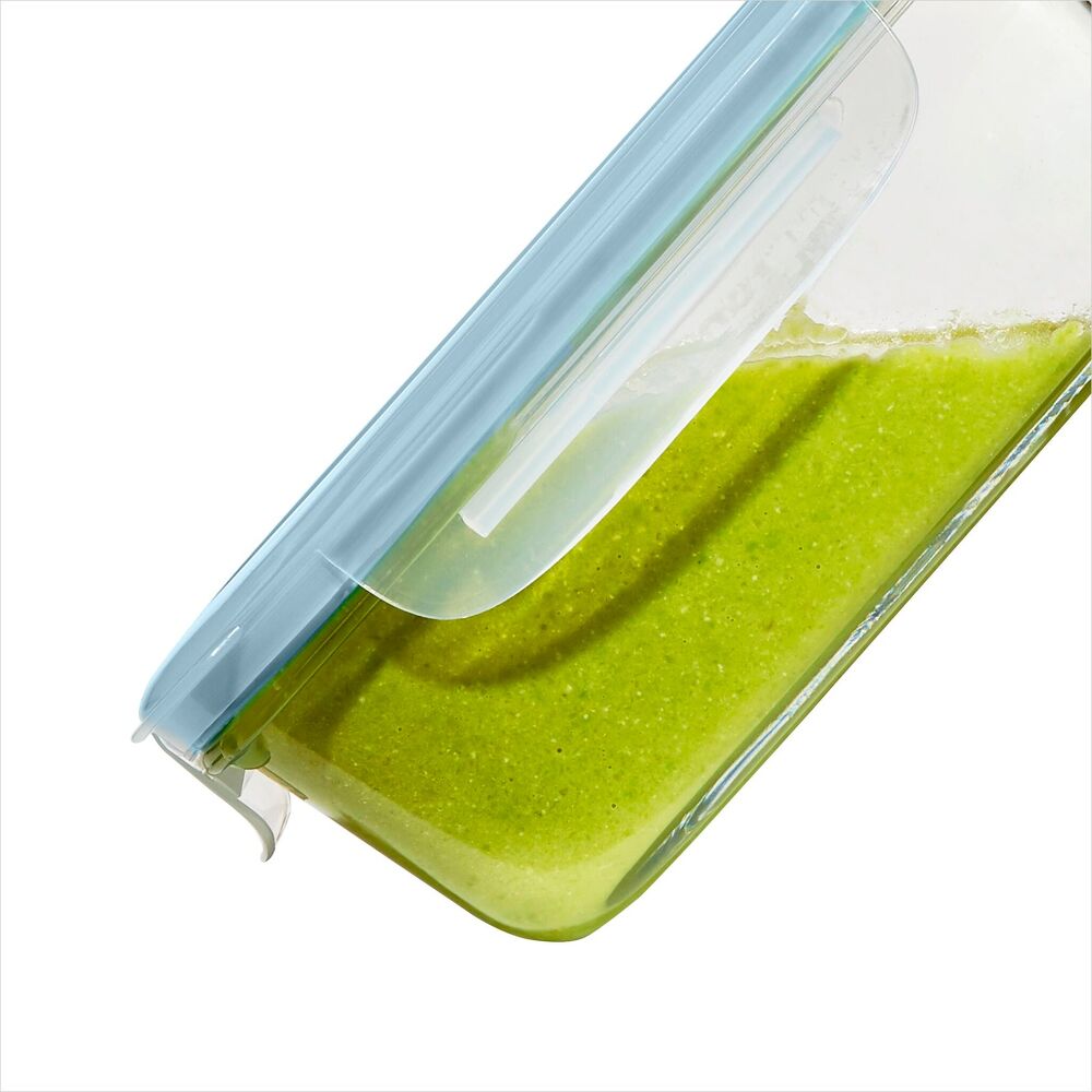 Smart Seal 1.6-Cup Glass Rectangle Container - Arctic Blue M6