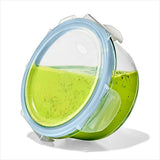 Smart Seal 1-Cup Glass Round Container - Arctic Blue B3