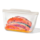 Silicone Reusable Bag - Stand-Up Half Gallon (64 oz) - Oat G1