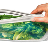 Silicone Reusable Bag - Stand-Up Half Gallon (64 oz) - Oat G1