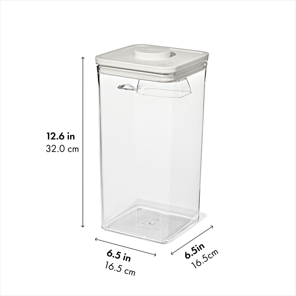POP Container with Scoop — Big Square Tall — 6 Qt/5.7 L R2