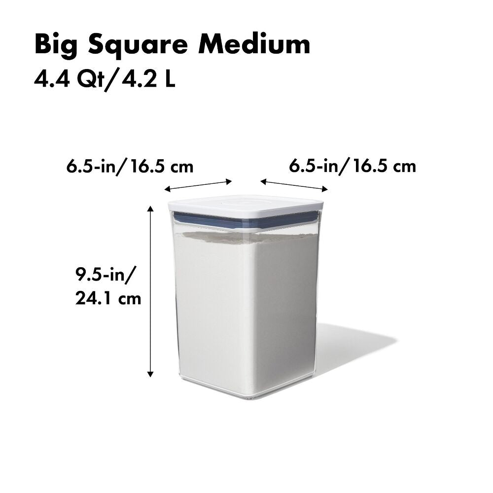 POP Container - Big Square Medium (4.4 Qt/4.2 L) R6