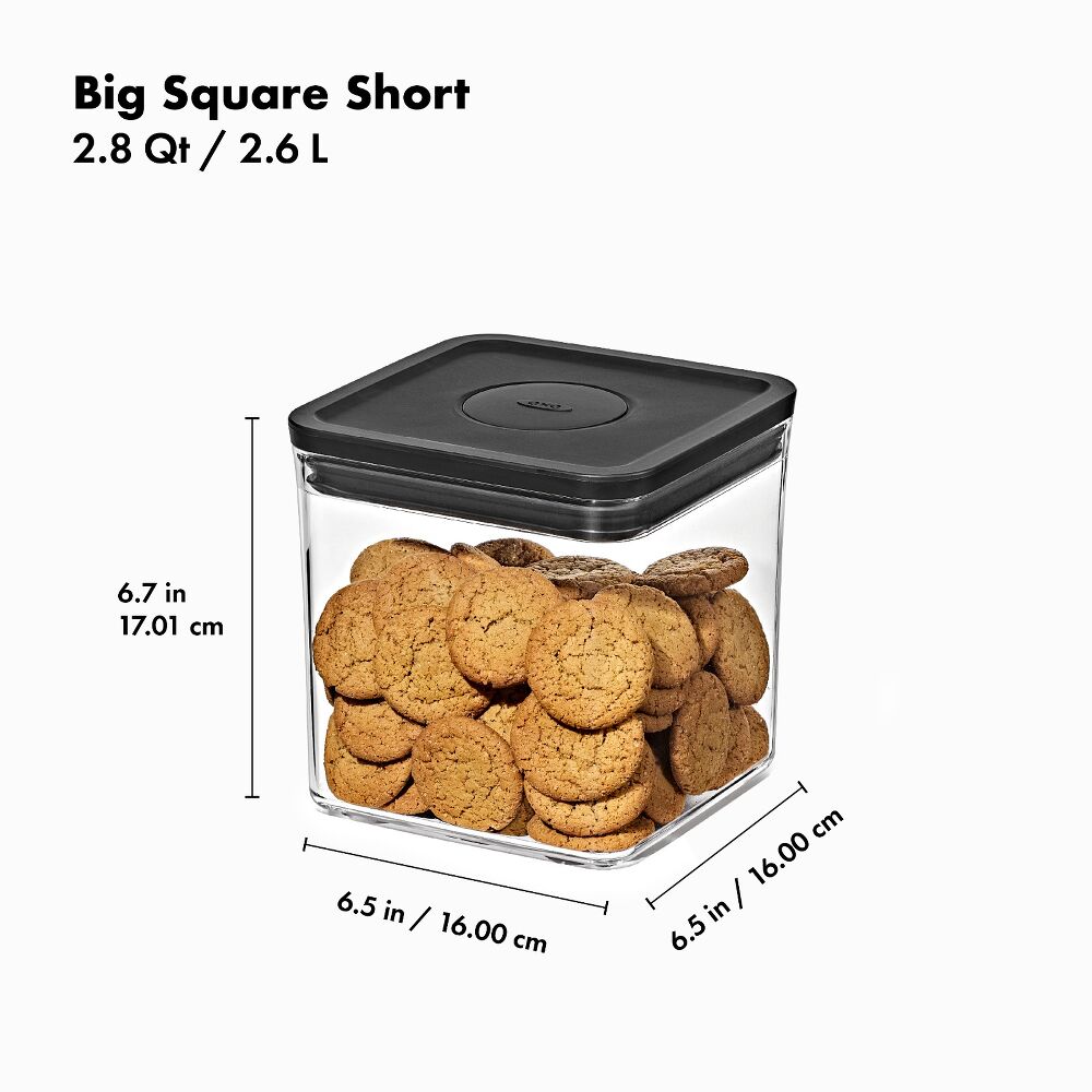 POP Container - Big Square Short (2.8 Qt/2.6 L) W6