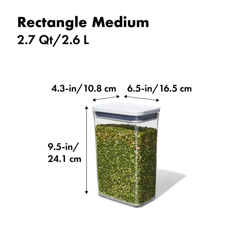 POP Container - Rectangle Medium (2.7 Qt/2.6 L) I9