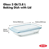 Glass Baking Dish with Lid (3.0 Qt) D2