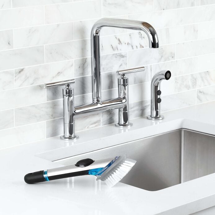 Steel Soap Dispensing Dish Brush K3