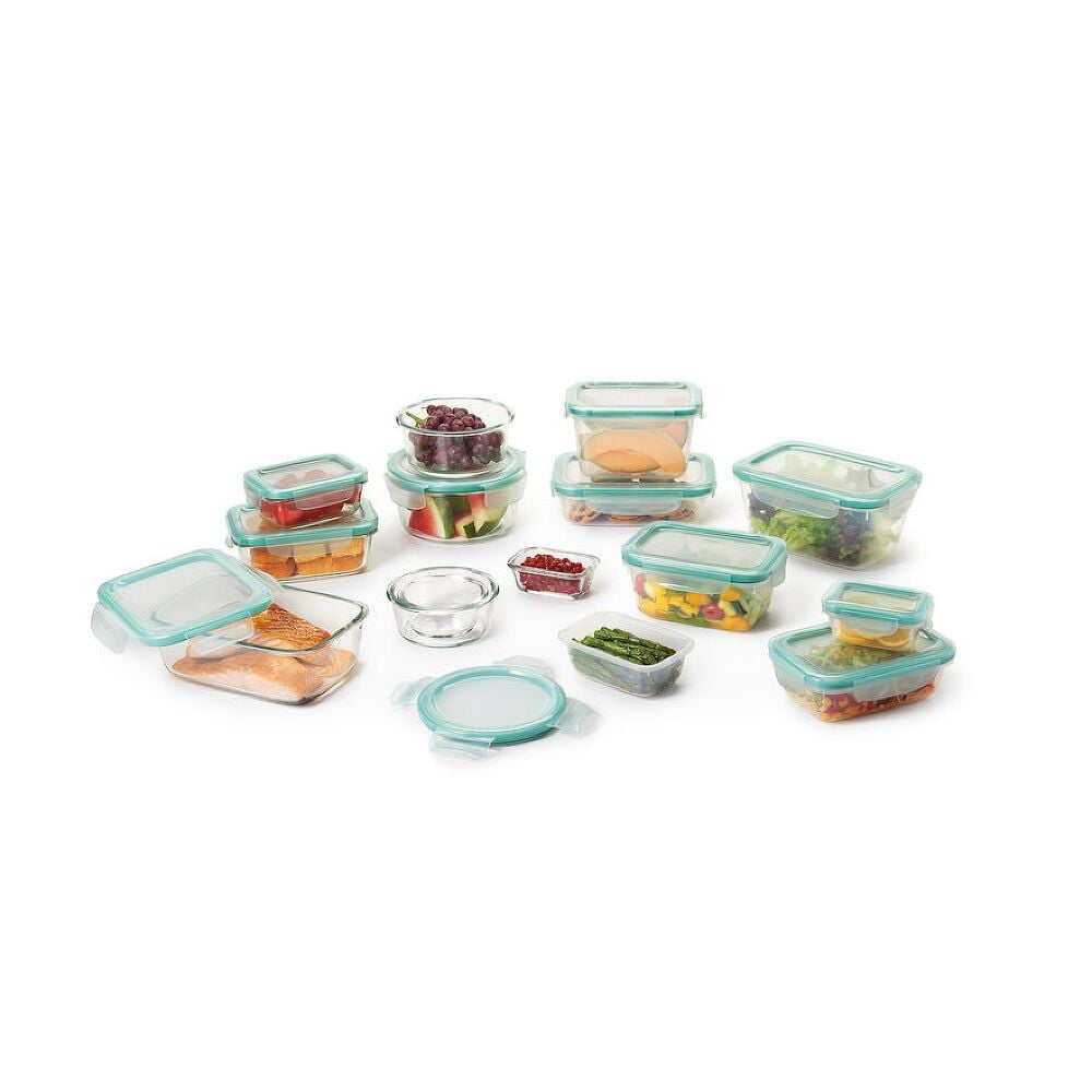 OXO Good Grips 30 Piece Smart Seal Glass & Plastic Container Set J1