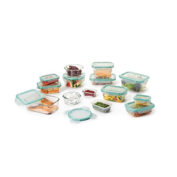 OXO Good Grips 30 Piece Smart Seal Glass & Plastic Container Set N6