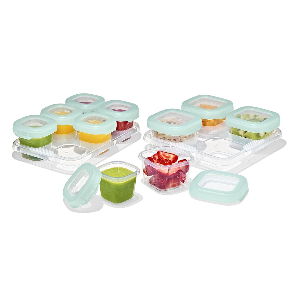12-Piece Baby Blocks Food Storage Container Set - Opal D5