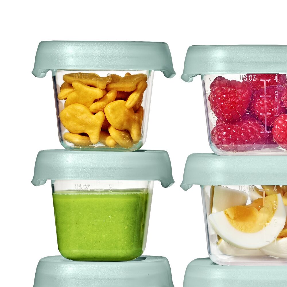 12-Piece Baby Blocks Food Storage Container Set - Opal D5