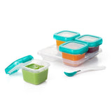 6 oz Baby Blocks™ Plastic Freezer Storage Containers - Tot Teal A9