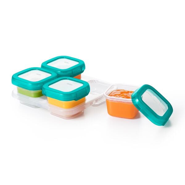 4 oz Baby Blocks™ Plastic Freezer Storage Containers V9