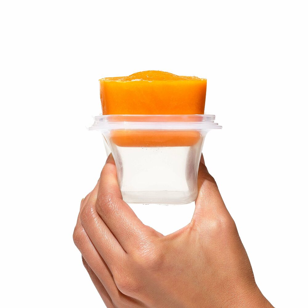 4 oz Baby Blocks™ Silicone Freezer Storage Containers - Tot Teal J5