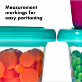 4 oz Baby Blocks™ Silicone Freezer Storage Containers - Tot Teal J5