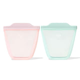 Tot Silicone Reusable Bag - 2-Piece Stand-Up Cup Set N1