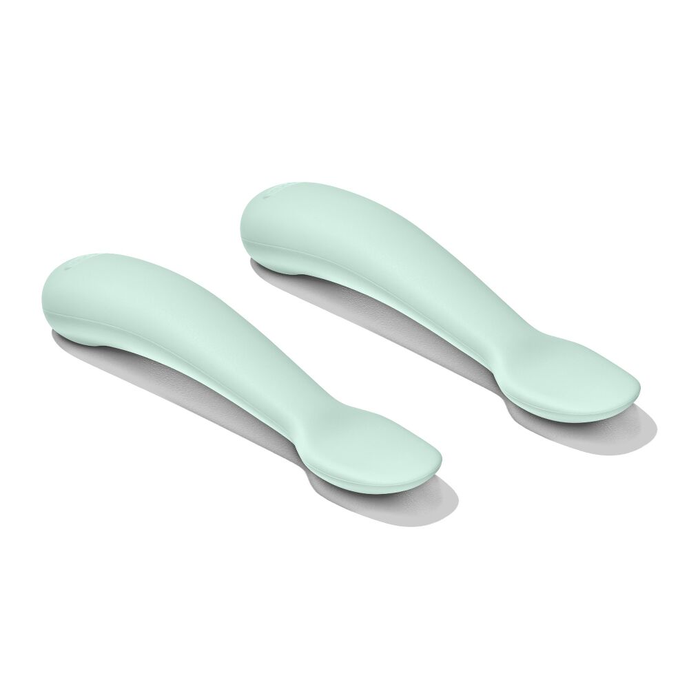 Textured Suction Plate & Spoons Set – 3-Piece O4