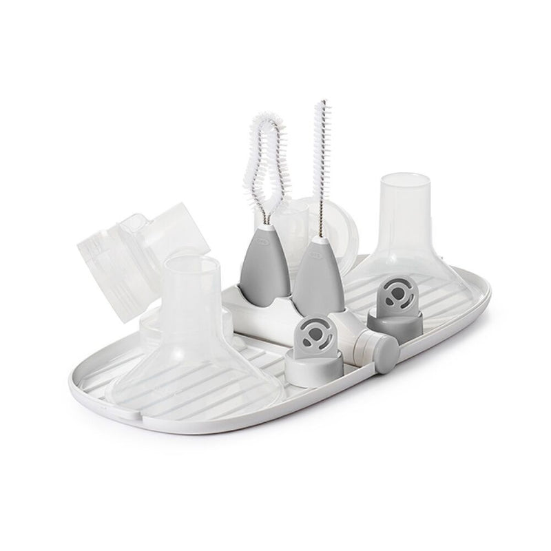 Breast Pump Parts Drying Rack with Detail Brushes G9