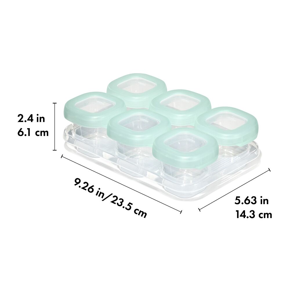 Baby Blocks Food Storage Containers (2 oz) - Opal A5
