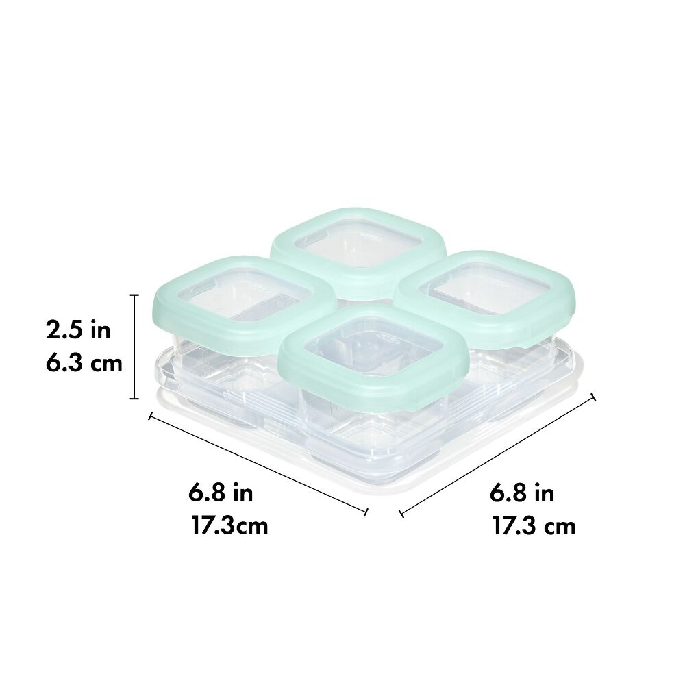 Baby Blocks Food Storage Containers (4 oz) - Opal E9
