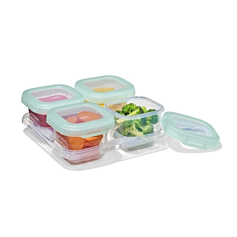 Baby Blocks Food Storage Containers (6 oz) - Opal I5
