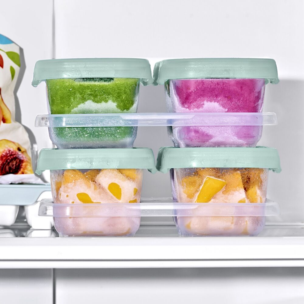 Baby Blocks Food Storage Containers (6 oz) - Opal I5