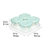 Glass Baby Blocks Food Storage Containers (4 oz) - Opal V6