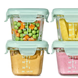 Glass Baby Blocks Food Storage Containers (4 oz) - Opal V6