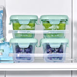 Glass Baby Blocks Food Storage Containers (4 oz) - Opal V6