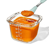 Glass Baby Blocks Food Storage Containers (4 oz) - Opal V6