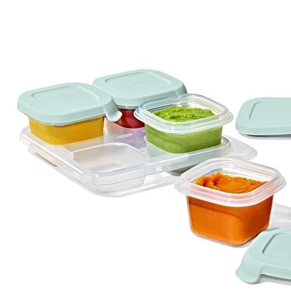 Silicone Baby Blocks Food Storage Containers (4 oz) - Opal Y8