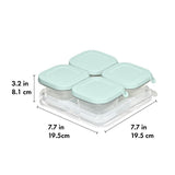 Silicone Baby Blocks Food Storage Containers (4 oz) - Opal Y8