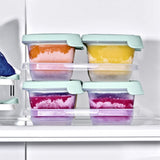 Silicone Baby Blocks Food Storage Containers (4 oz) - Opal M0